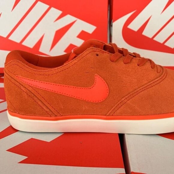 Sz 9 Nike SB Eric Koston 2 LR-New Men's Suede Orange Skateboard Shoes 641868 881 - Picture 2 of 3